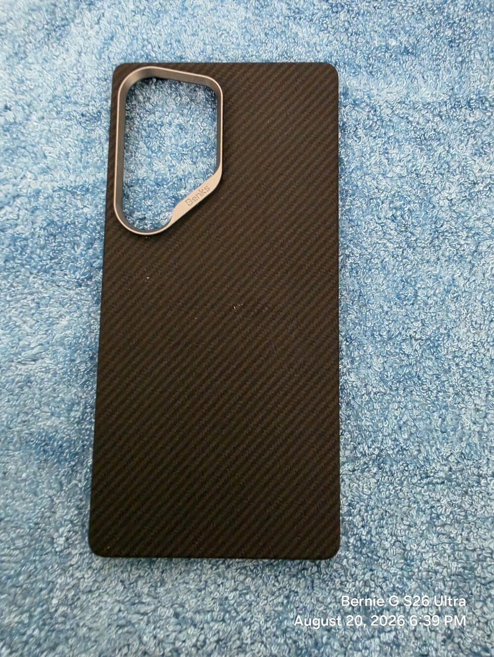 S25 Ultra Black Carbon Fiber Phone Case
